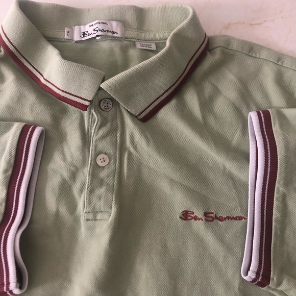 Ben Sherman mint green polo - Picture 2 of 7